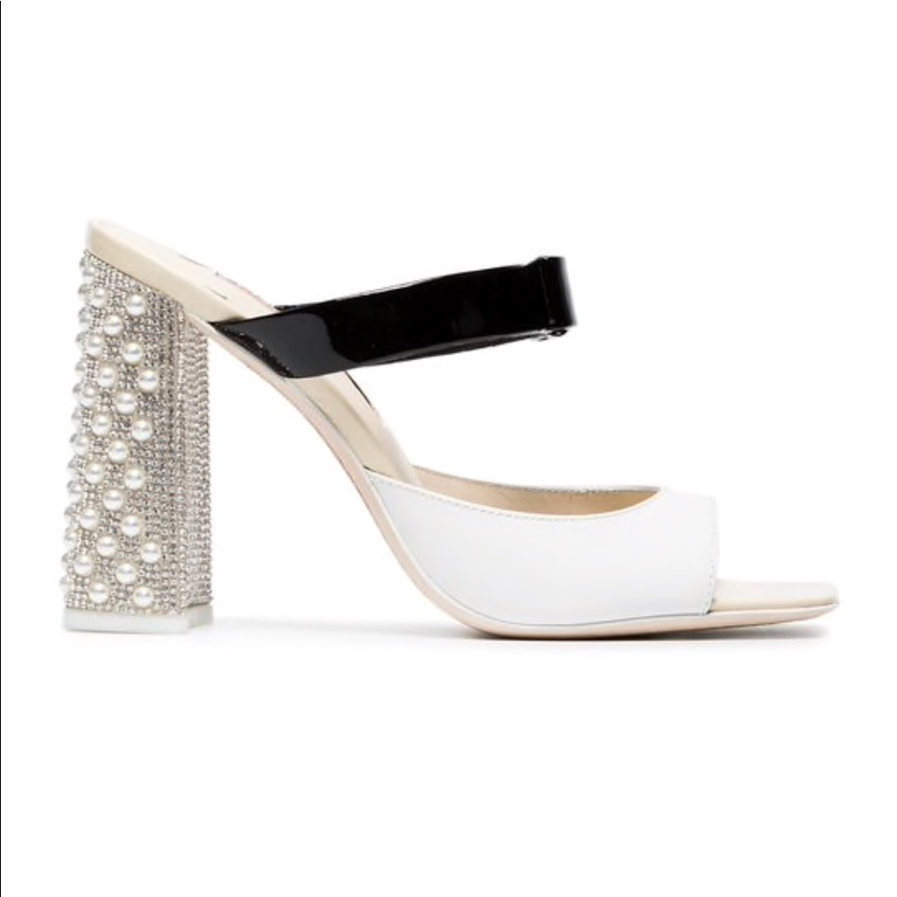 SOPHIA WEBSTER Andie 100 Leather Mules 37